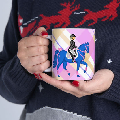 Dressage Horse Ceramic Coffee Mug | Equestrian Art | 11oz & 15oz