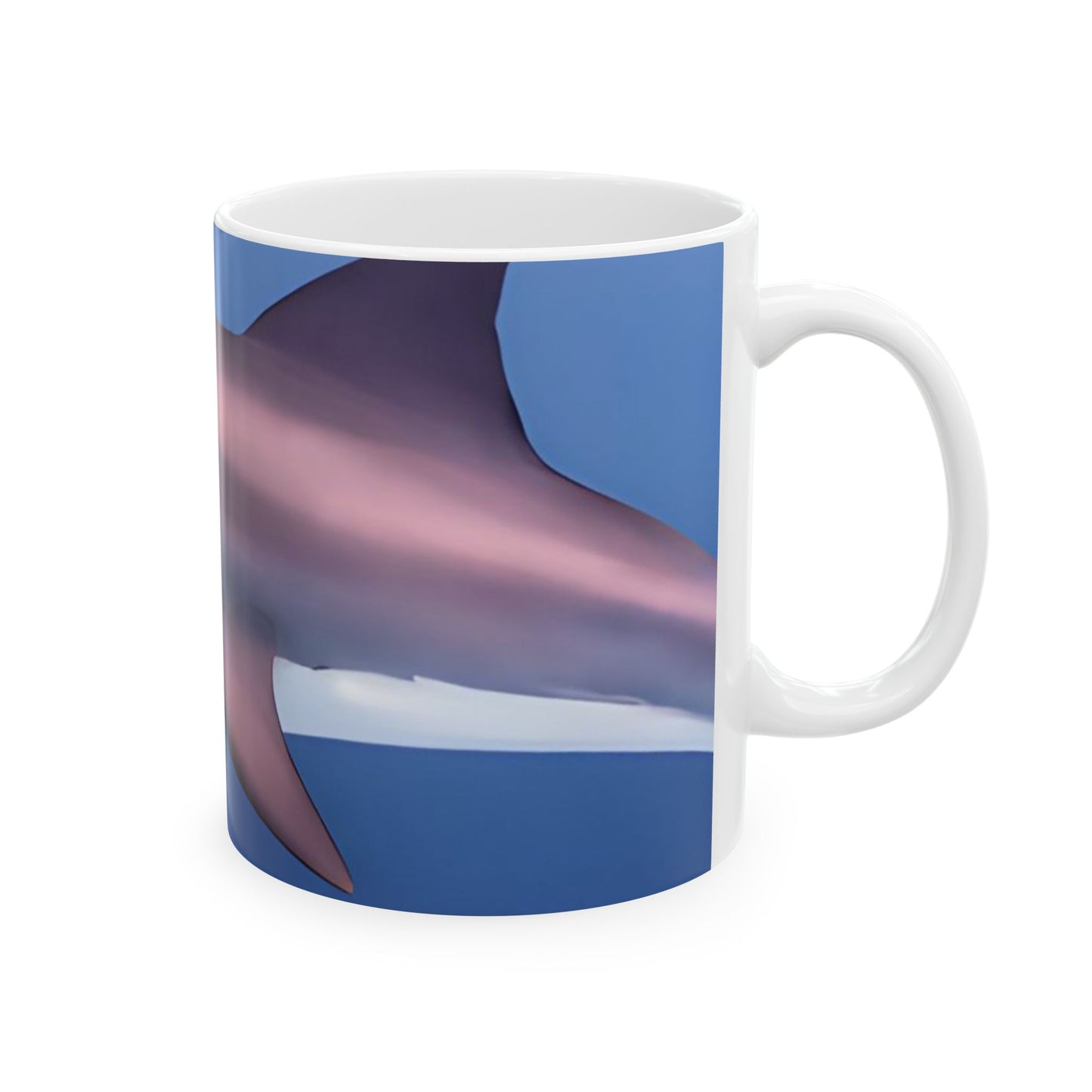 Great White Shark Coffee Mug Ceramic With Bold Ocean Artwork In Vibrant High Definition Color