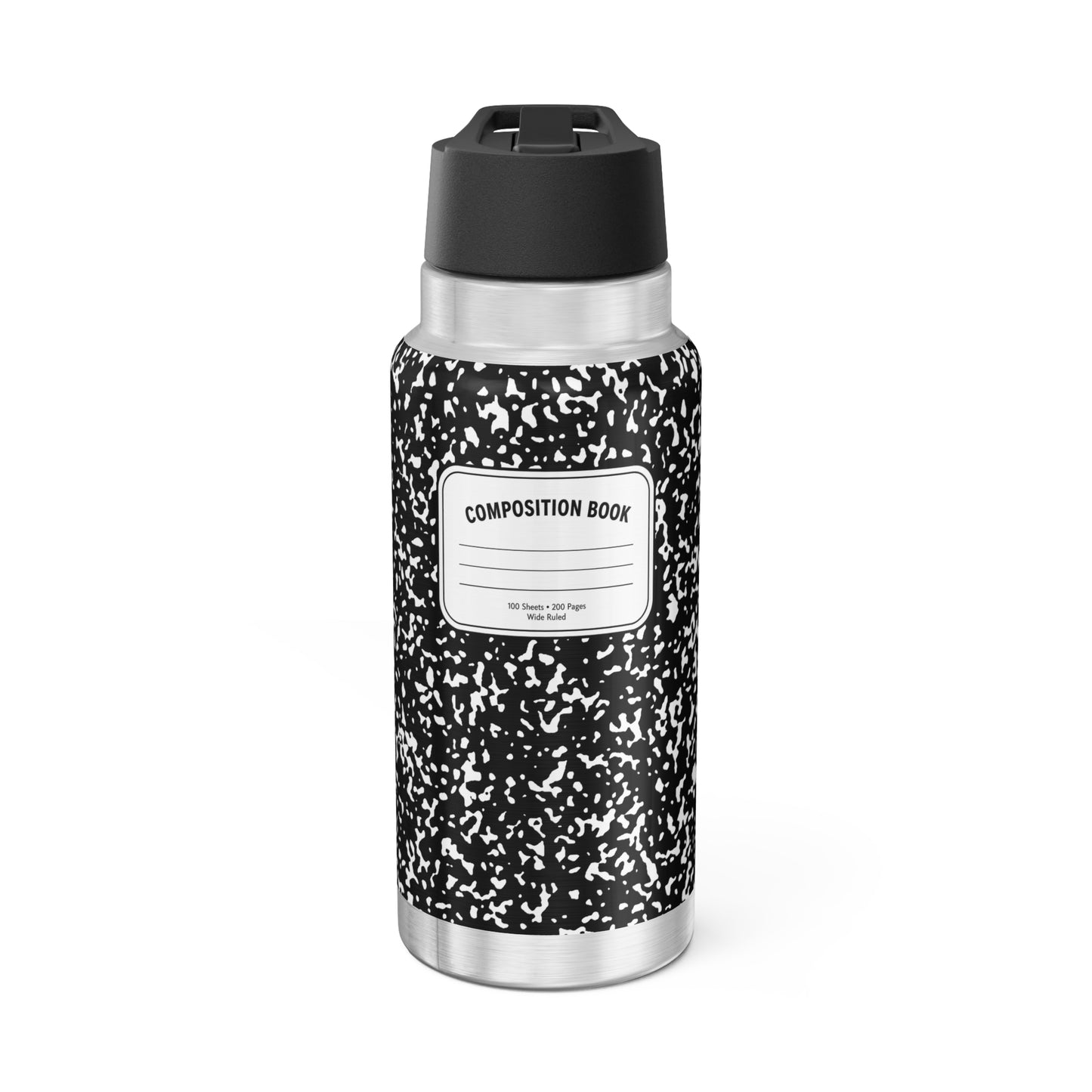 Composition Notebook Gator Tumbler | 32oz Teacher Appreciation Stainless Steel Cup