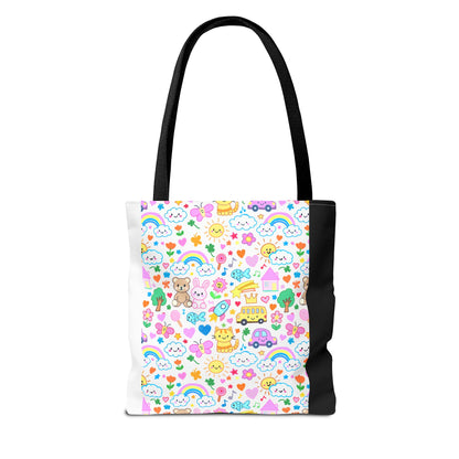 Pastel Rainbow Teacher Tote Bag | Back to School Gift | 3 Sizes