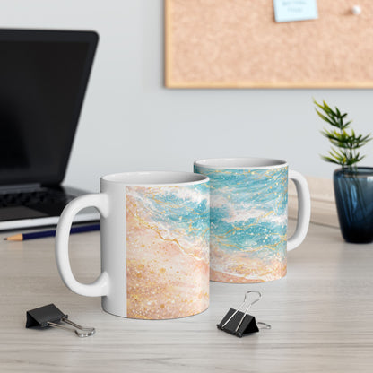 My Sand Bag™ | Watercolor Shoreline Coffee Mug