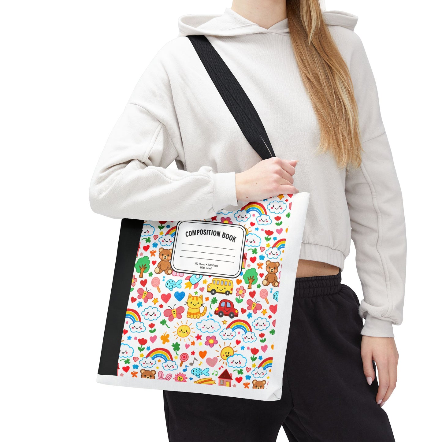 Primary Colors Teacher Tote Bag | Back to School Gift | 3 Sizes