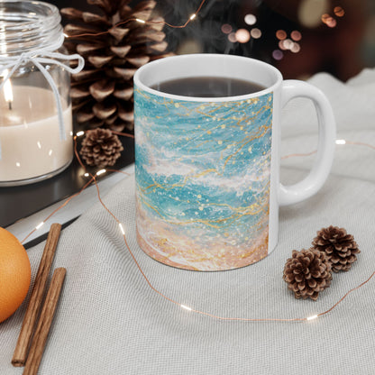 My Sand Bag™ | Watercolor Shoreline Coffee Mug