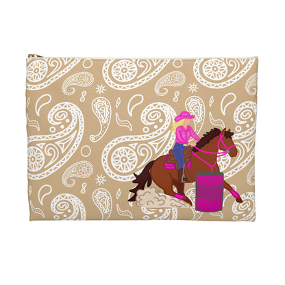 Barrel Racing Horse Accessory Pouch — Cowgirl Horse Makeup Bag