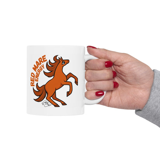 Red Mare Horse Coffee Ceramic Mug