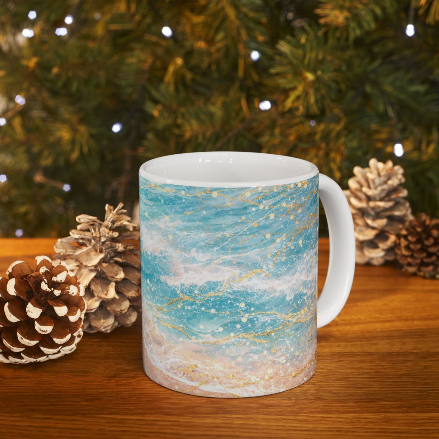 My Sand Bag™ | Watercolor Shoreline Coffee Mug