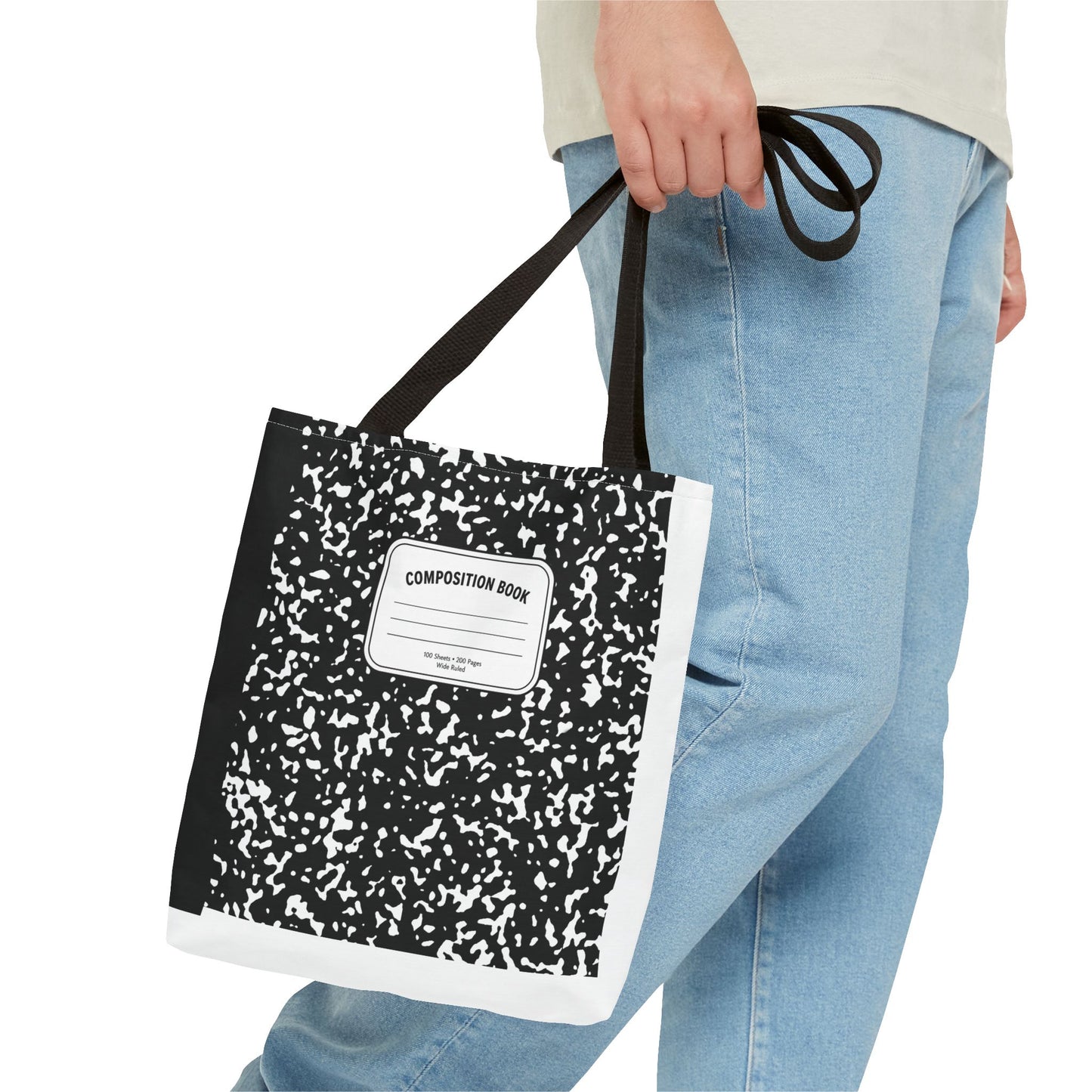 Composition Notebook Teacher Tote Bag | Back to School Gift | 3 Sizes