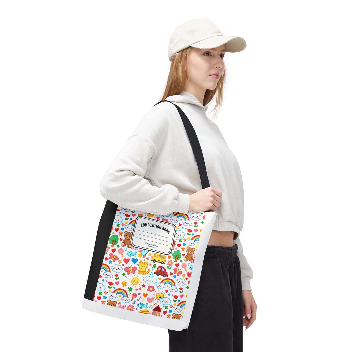 Primary Colors Teacher Tote Bag | Back to School Gift | 3 Sizes