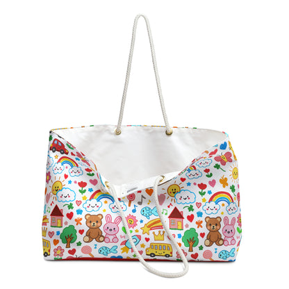 Child's Drawing Teacher Gift Weekender Bag | Teacher Appreciation Tote