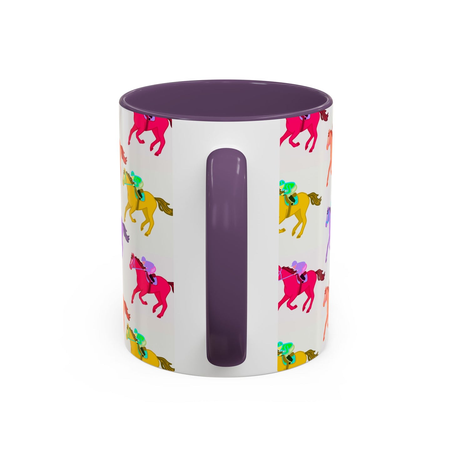 Kentucky Derby Racehorse Accent Coffee Mug | Race Day Gift | 11oz & 15oz