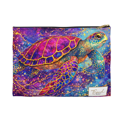My Sand Bag™ | Watercolor Sea Turtle Essentials Pouch