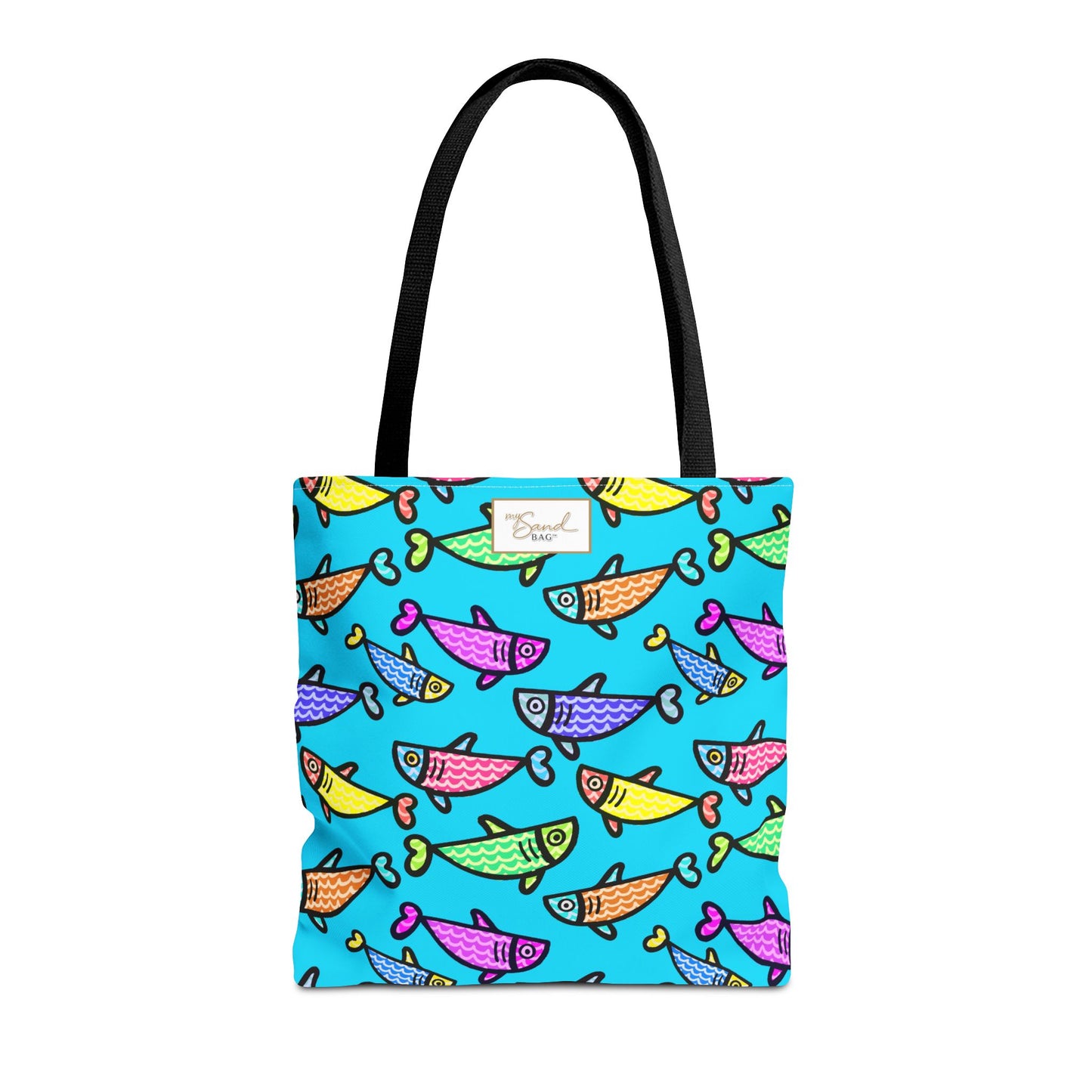 My Sand Bag Happy Fish Tote Reusable Beach Shopping Tote