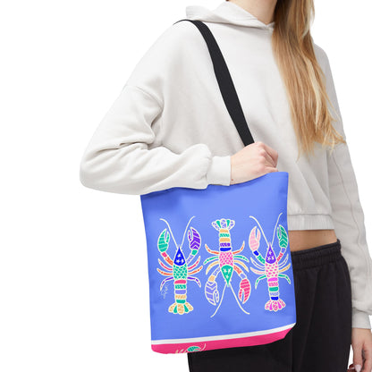 Hand-Drawn Lobster Tote Bag — Beachy Seafood Shellfish Market Tote