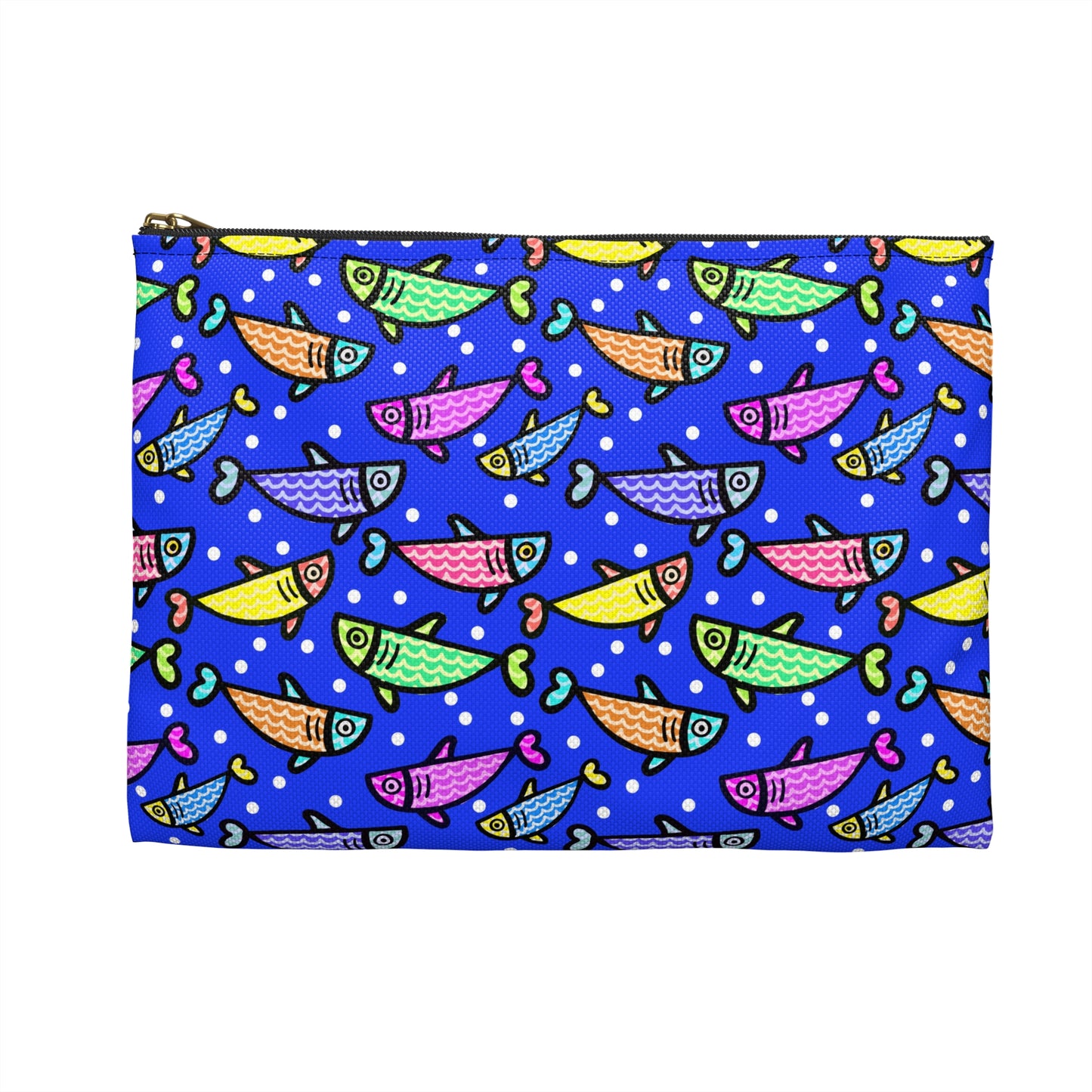 My Sand Bag Essentials Pouch By Happy Fish 2 Zippered Canvas Pouch