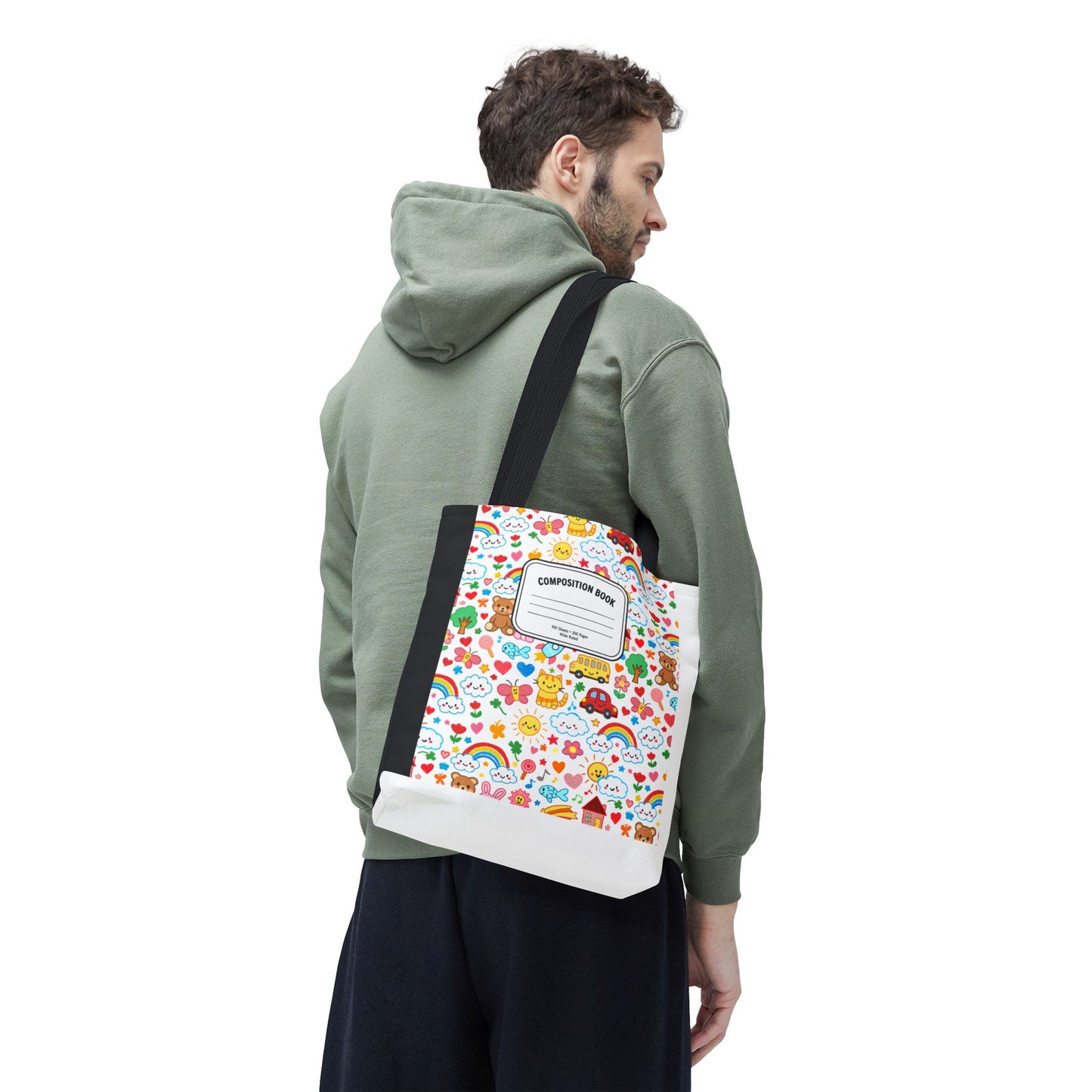 Primary Colors Teacher Tote Bag | Back to School Gift | 3 Sizes