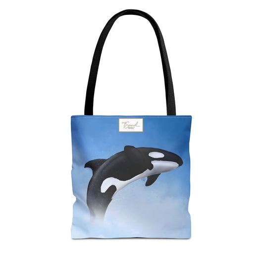 My Sand Bag Killer Whale Tote Reusable Shopping Tote Durable Polyester