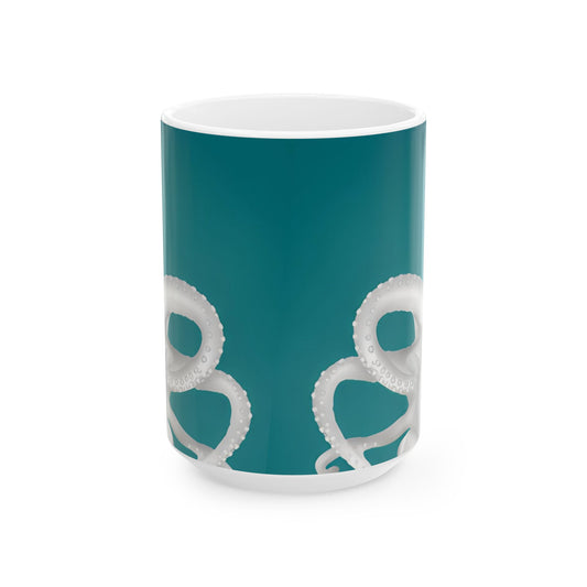 Kraken Octopus Pirate Ceramic Coffee Mug 11oz With Maritime Design Oceanic Nautical Mug For Coffee Lovers