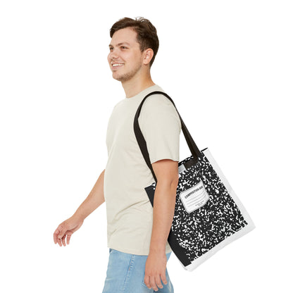 Composition Notebook Teacher Tote Bag | Back to School Gift | 3 Sizes