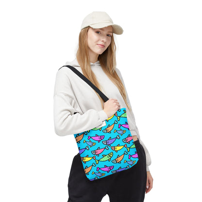 My Sand Bag Happy Fish Tote Reusable Beach Shopping Tote