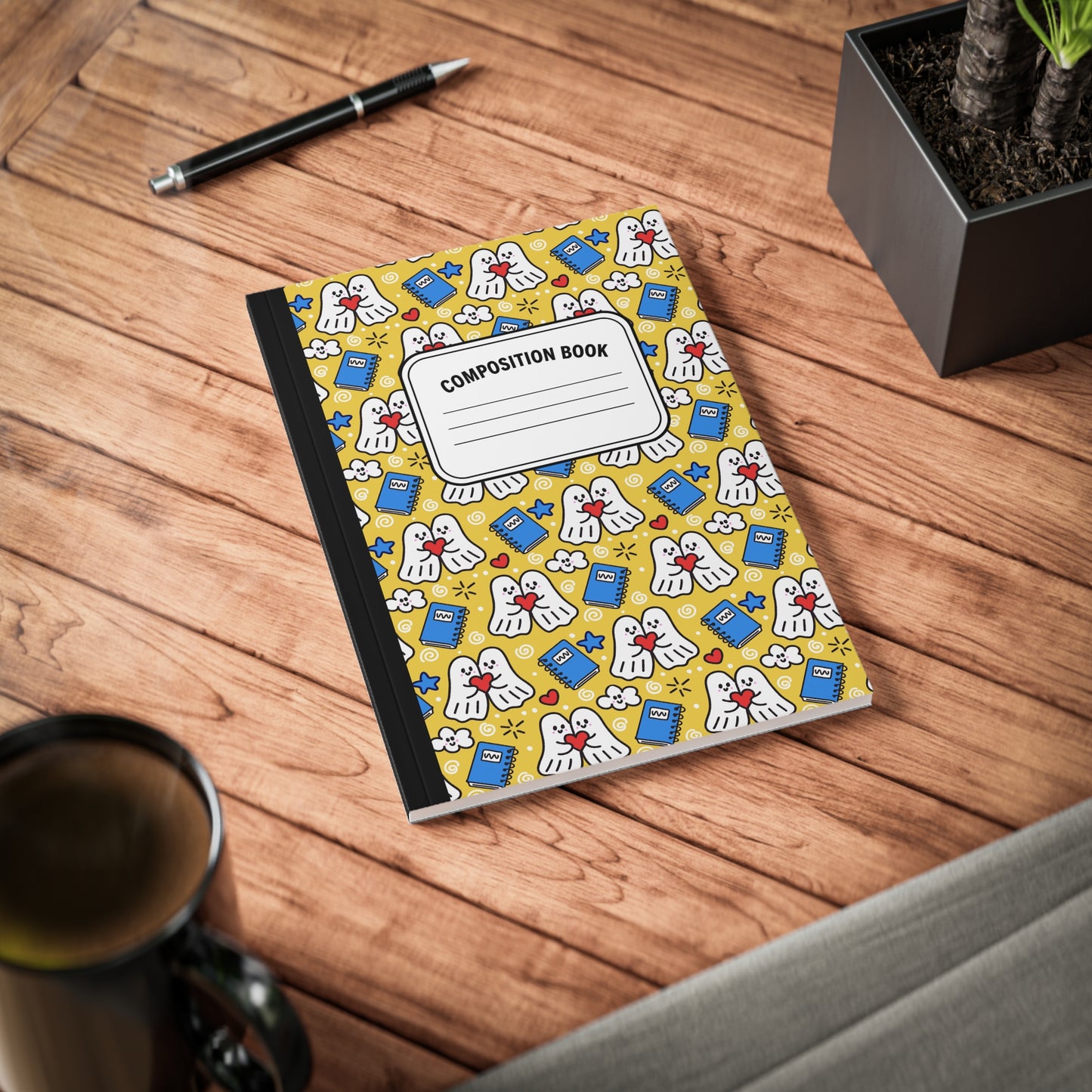 Kawaii Ghost Composition Notebook | School Supply & Teacher Gift | A5