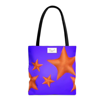 My Sand Bag Starfish Tote Reusable Shopping Tote Durable Polyester