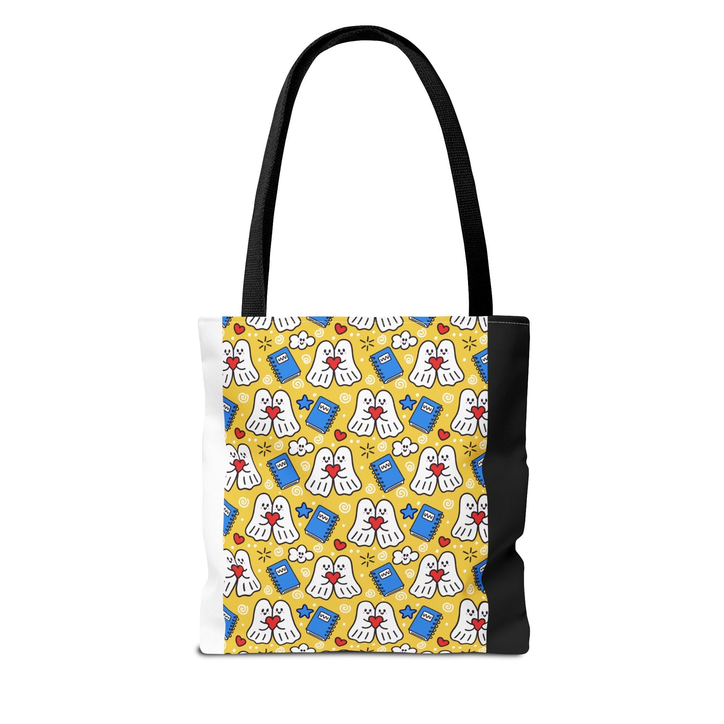 Kawaii Ghost Teacher Tote Bag | School Supplies Book Bag | 3 Sizes
