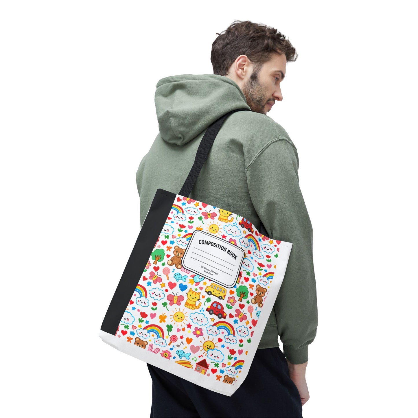 Primary Colors Teacher Tote Bag | Back to School Gift | 3 Sizes