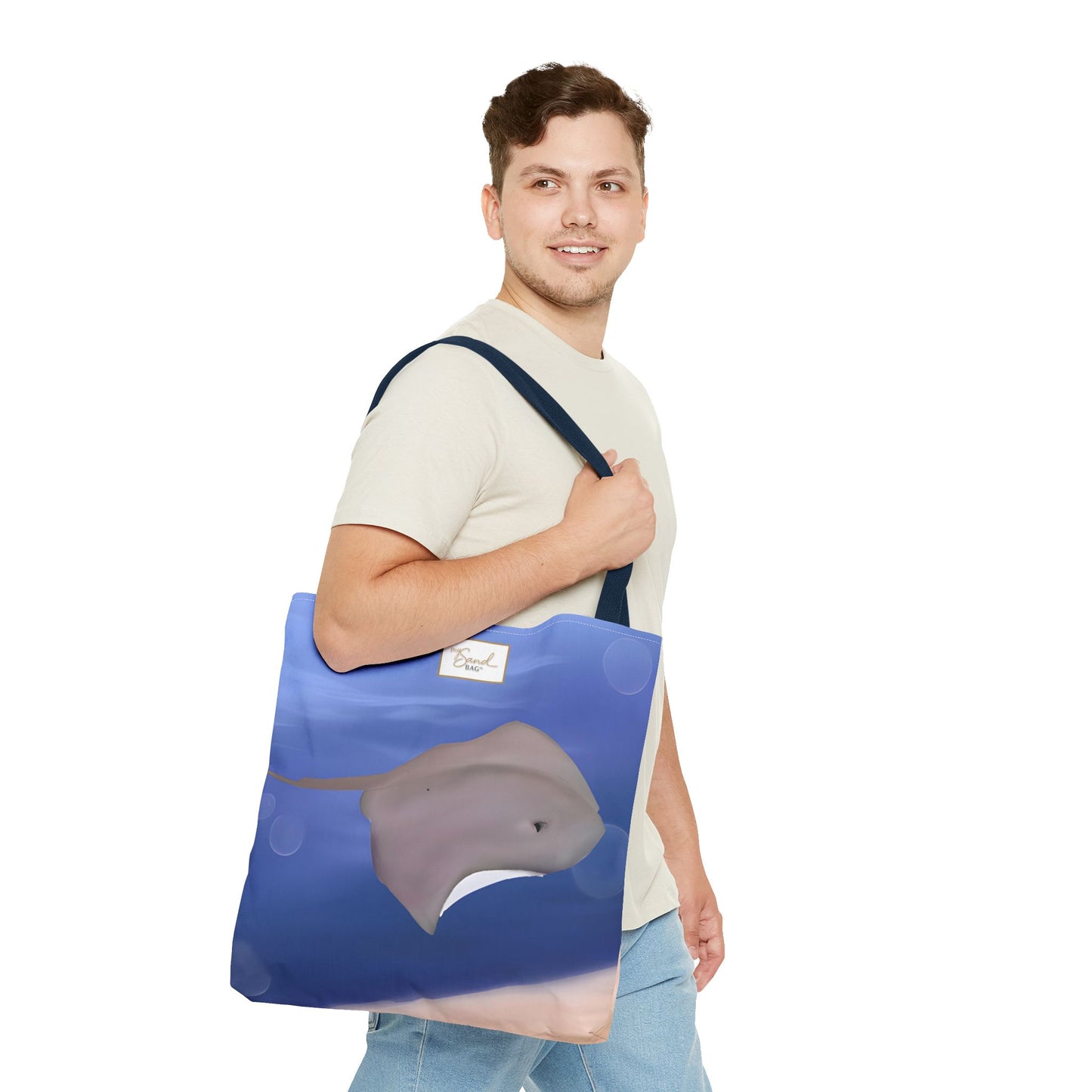 My Sand Bag™ Stingray Tote — Coastal Beach Bag | 3 Sizes