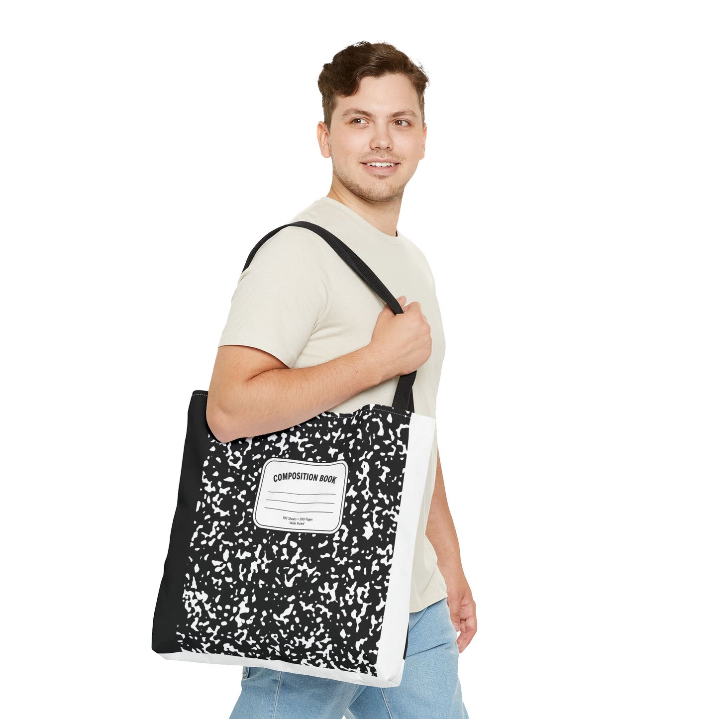 Composition Notebook Teacher Tote Bag | Back to School Gift | 3 Sizes