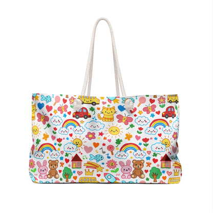 Child's Drawing Teacher Gift Weekender Bag | Teacher Appreciation Tote