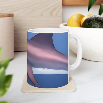 Great White Shark Coffee Mug Ceramic With Bold Ocean Artwork In Vibrant High Definition Color