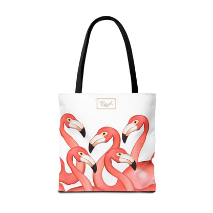 My Sand Bag Flamingos Tote Reusable Shopping Tote Durable Polyester Beach Bag