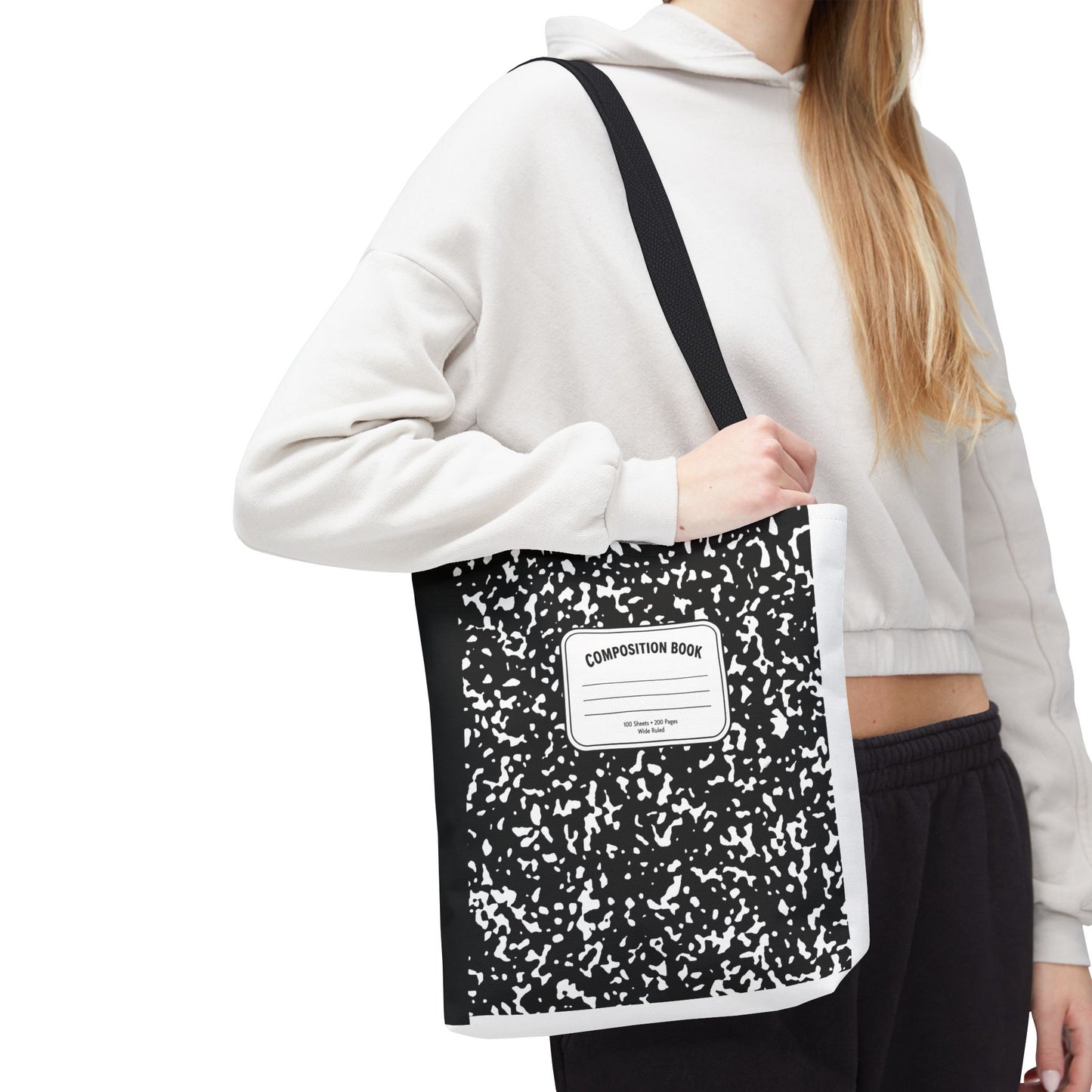 Composition Notebook Teacher Tote Bag | Back to School Gift | 3 Sizes
