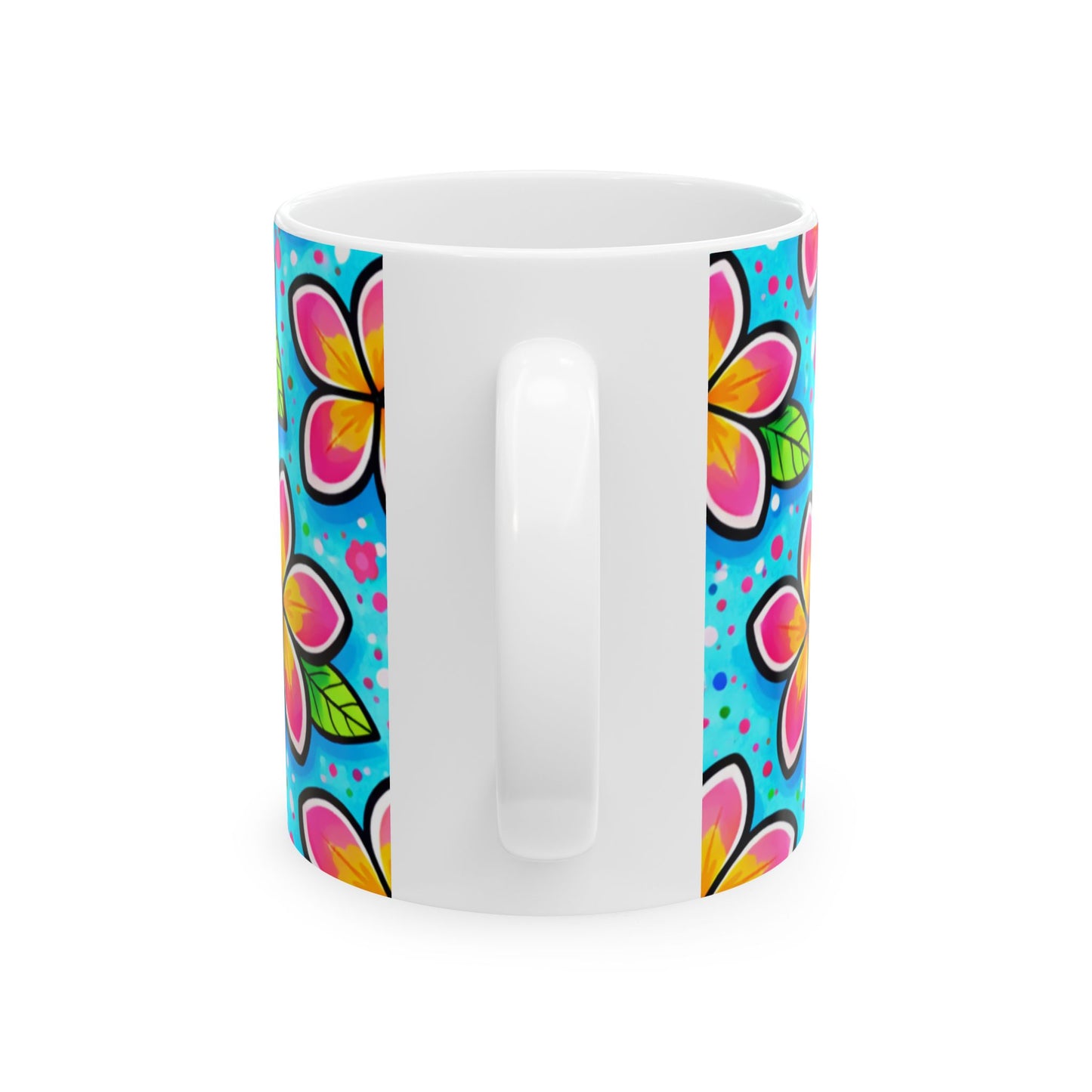 My Sand Bag™ | Watercolor Plumeria Coffee Mug