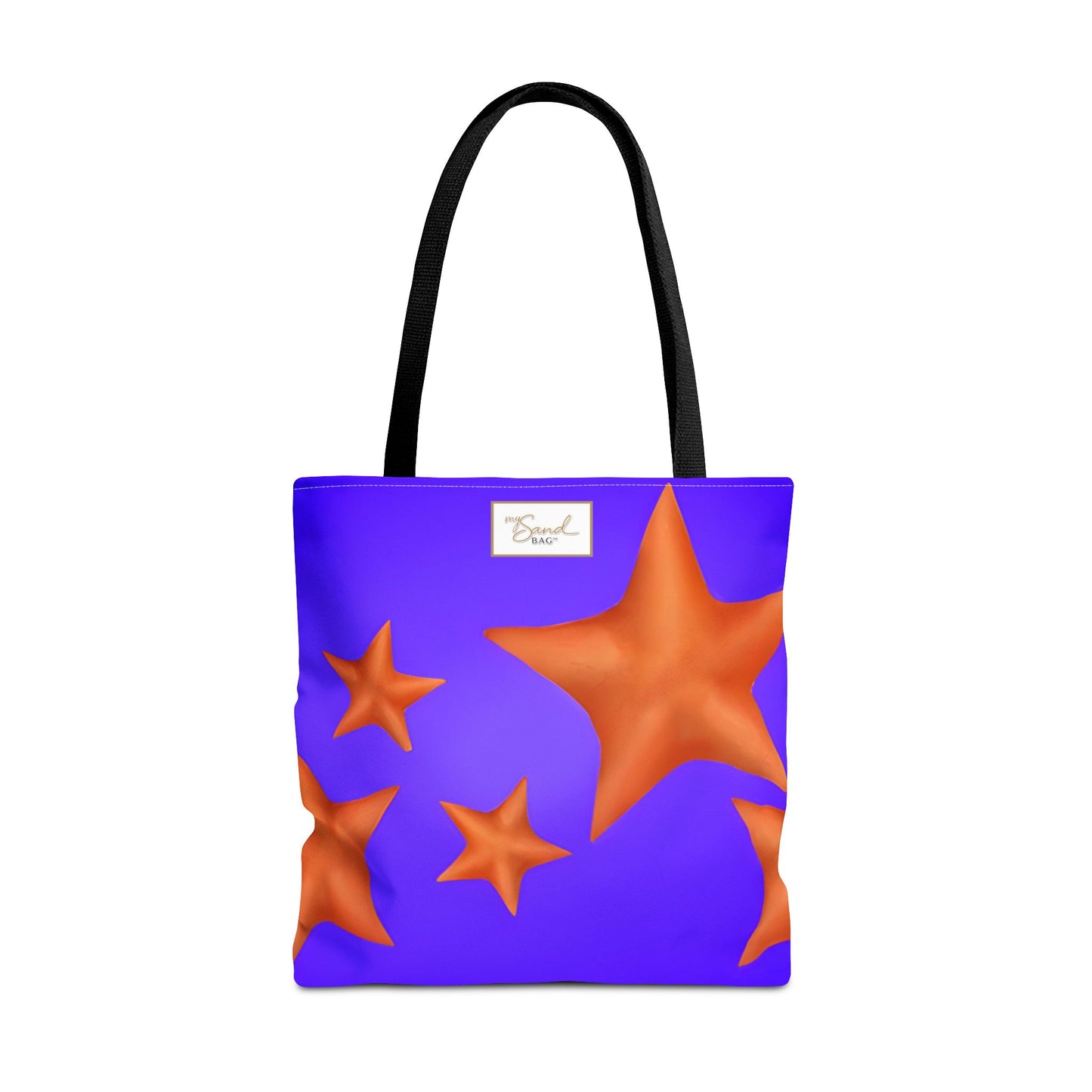 My Sand Bag Starfish Tote Reusable Shopping Tote Durable Polyester