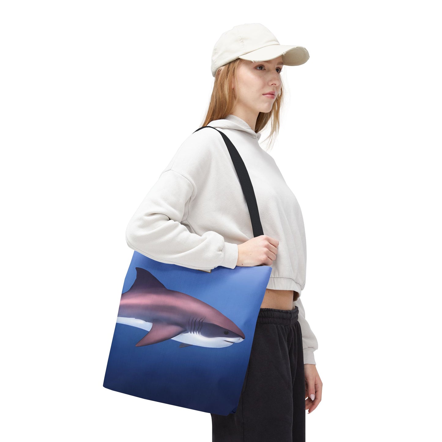 Great White Shark Tote Bag for Shopping and Beach Errands