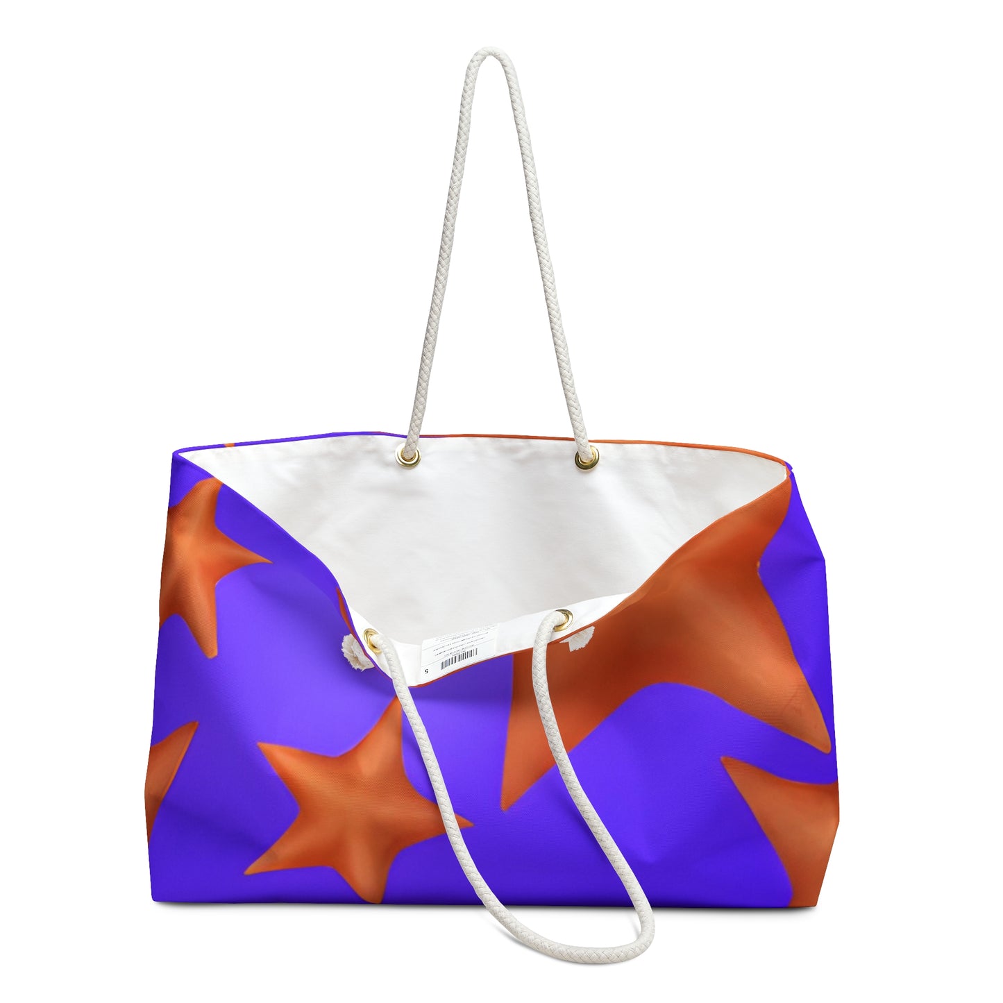 Colorful Starfish Original Art Weekender Beach Travel Tote Bag