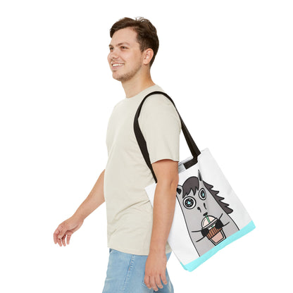 Coffee-Drinking Horse Frappuccino Tote Bag