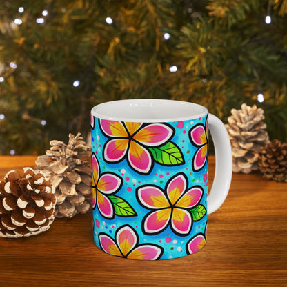 My Sand Bag™ | Watercolor Plumeria Coffee Mug