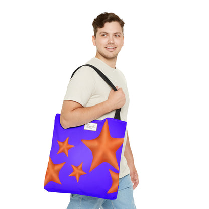 My Sand Bag Starfish Tote Reusable Shopping Tote Durable Polyester