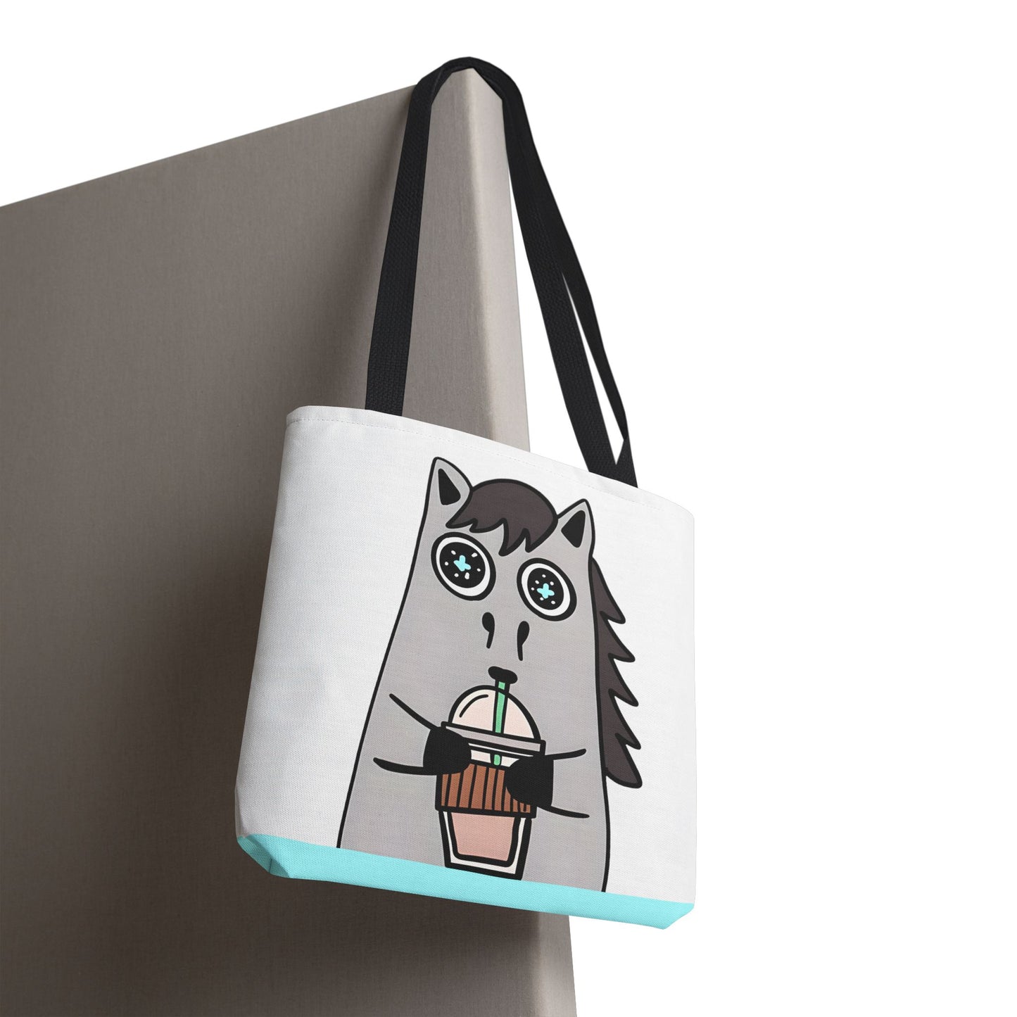 Coffee-Drinking Horse Frappuccino Tote Bag