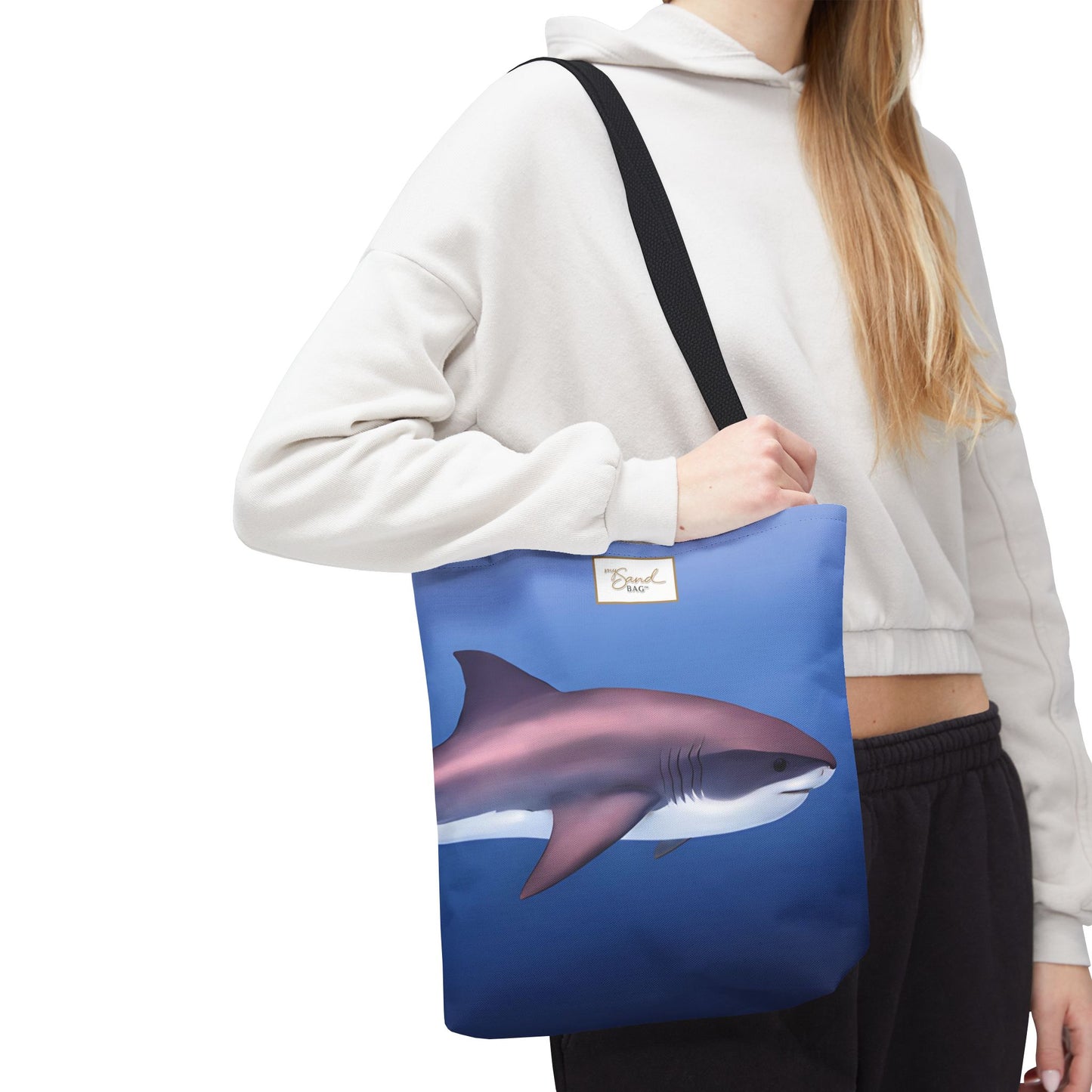Great White Shark Tote Bag for Shopping and Beach Errands