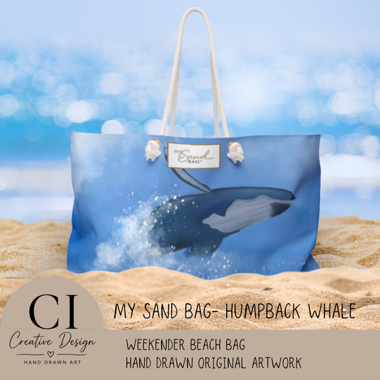 Humpback Whale Watching Weekender Bag For Travel And Beach Trips