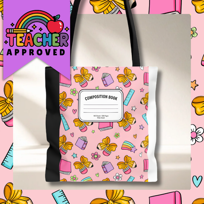 Back to School Teacher Tote Bag | Teacher Appreciation Book Bag | 3 Sizes