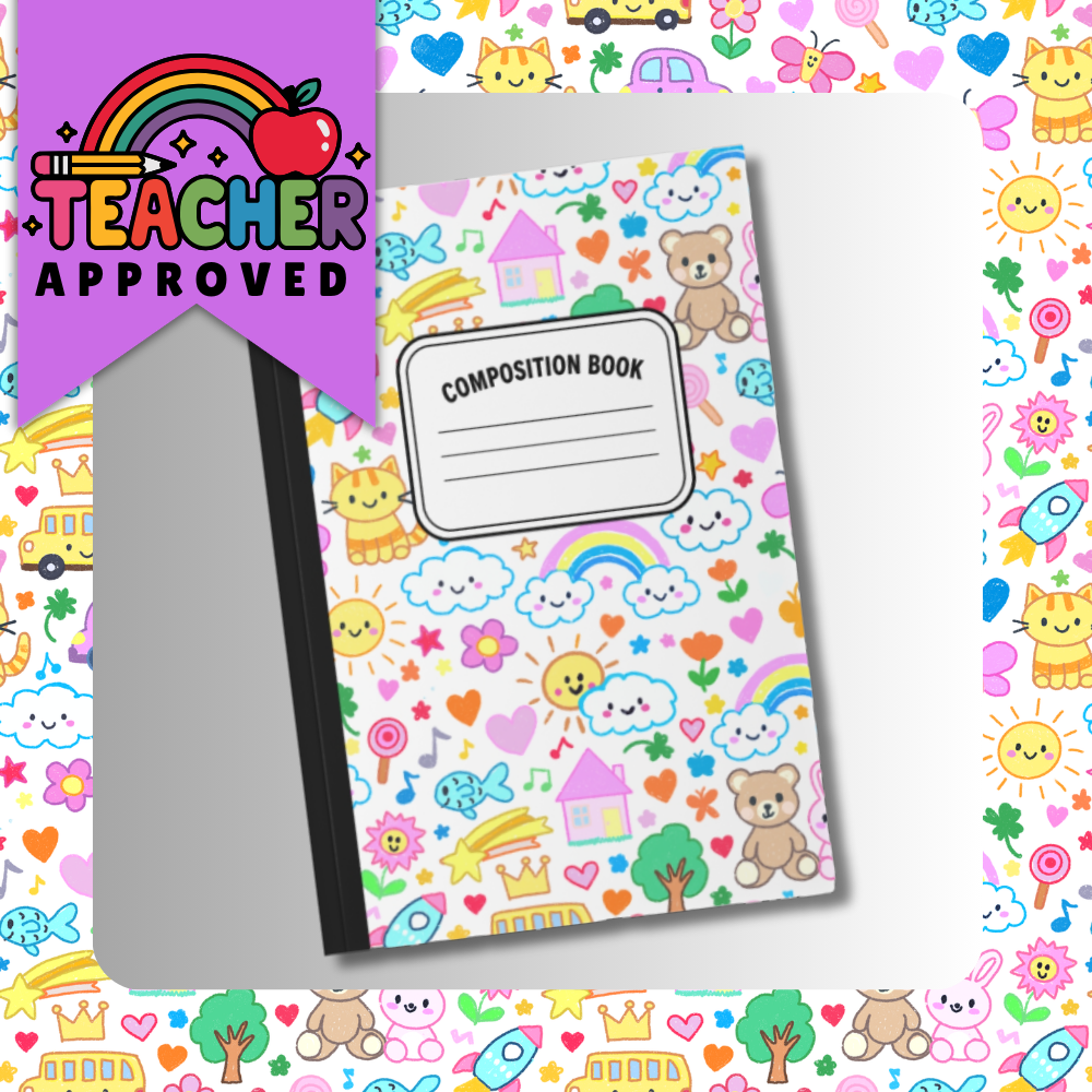 Composition Notebook School Supply | Teacher Gift Softcover Notebook | A5