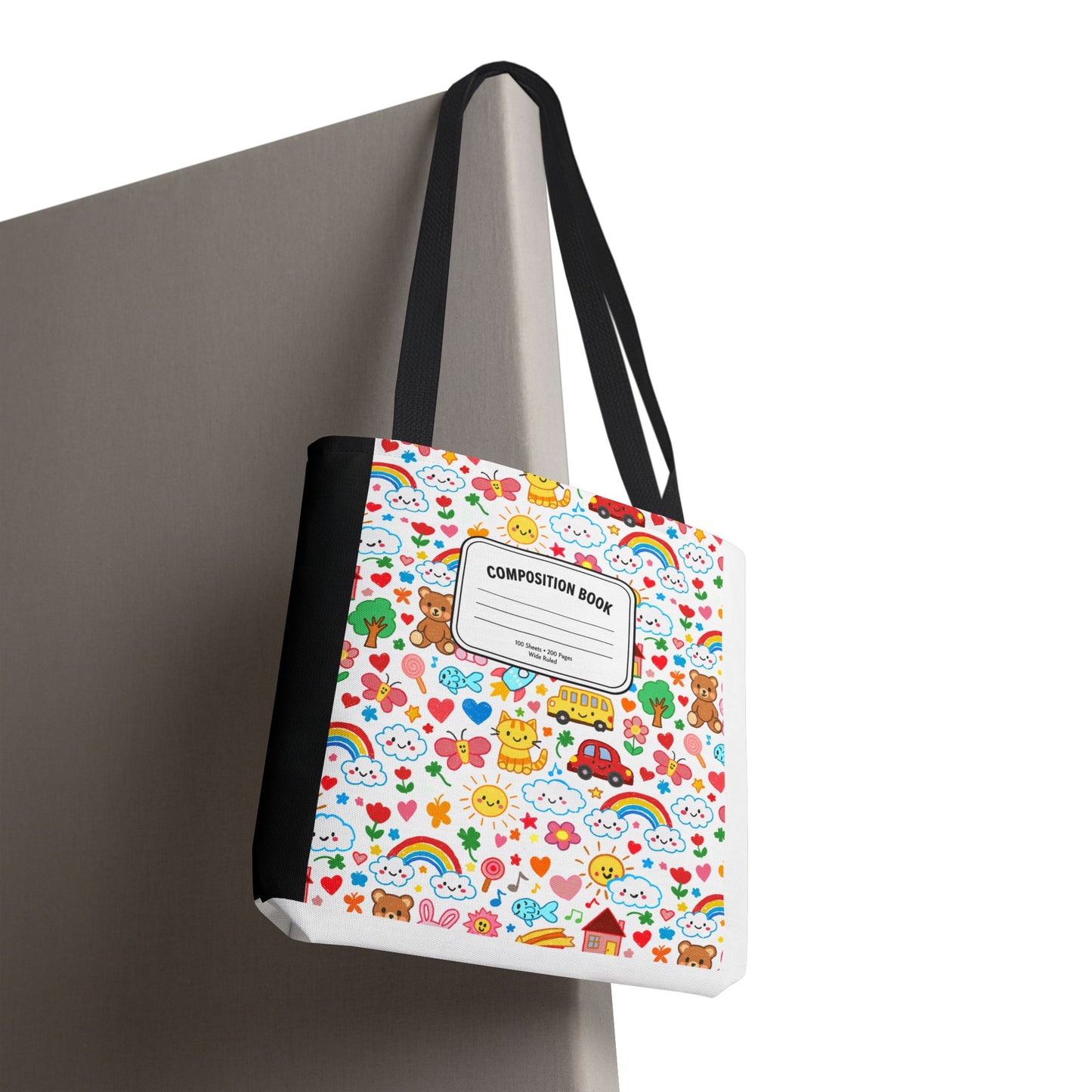 Primary Colors Teacher Tote Bag | Back to School Gift | 3 Sizes