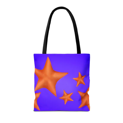 My Sand Bag Starfish Tote Reusable Shopping Tote Durable Polyester