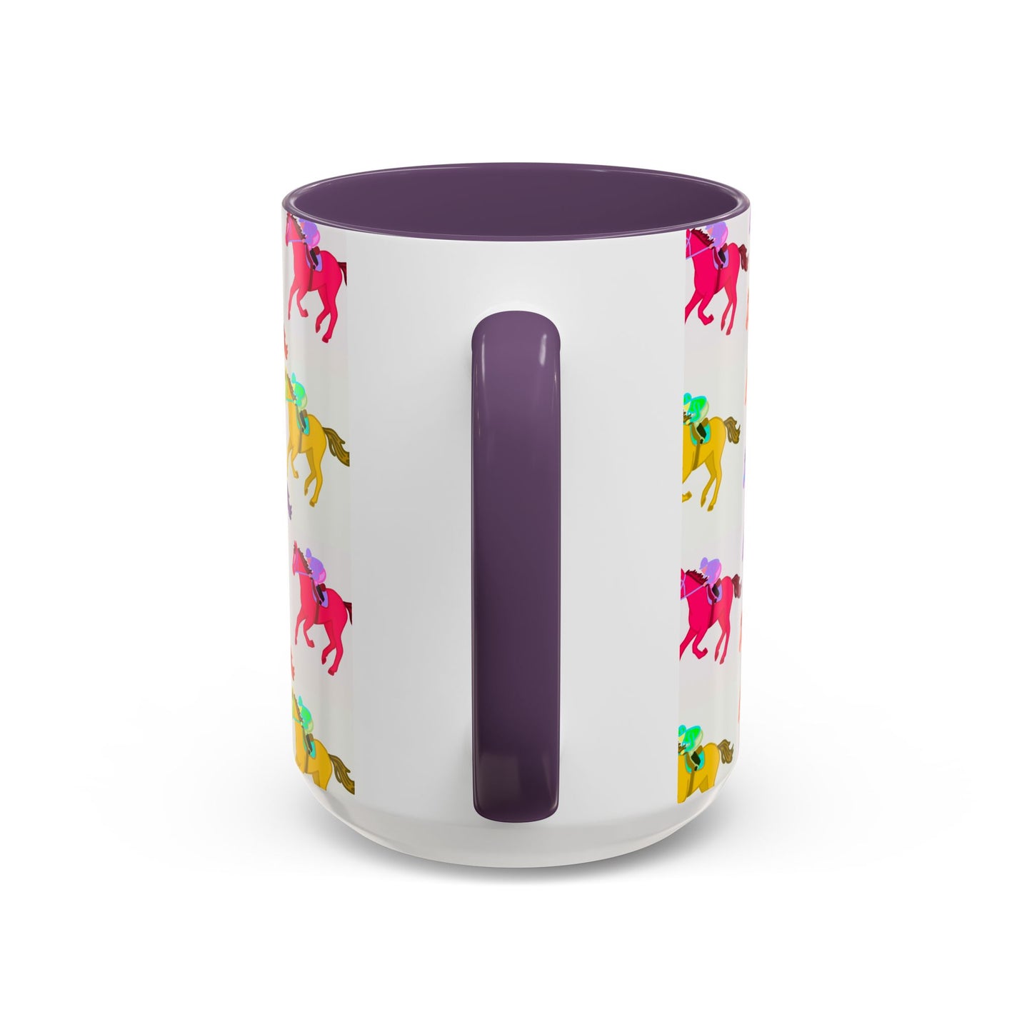 Kentucky Derby Racehorse Accent Coffee Mug | Race Day Gift | 11oz & 15oz