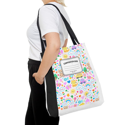 Pastel Rainbow Teacher Tote Bag | Back to School Gift | 3 Sizes