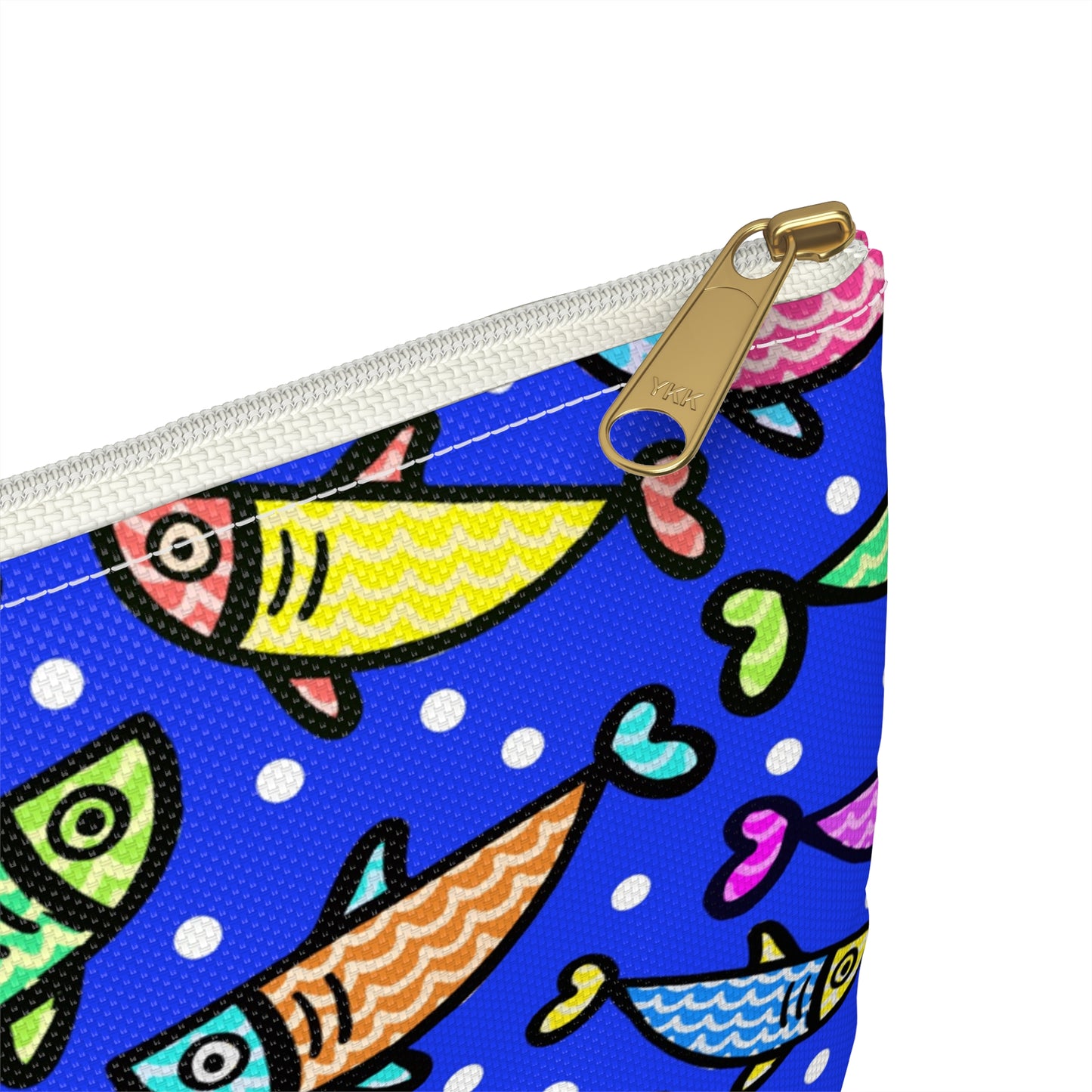 My Sand Bag Essentials Pouch By Happy Fish 2 Zippered Canvas Pouch